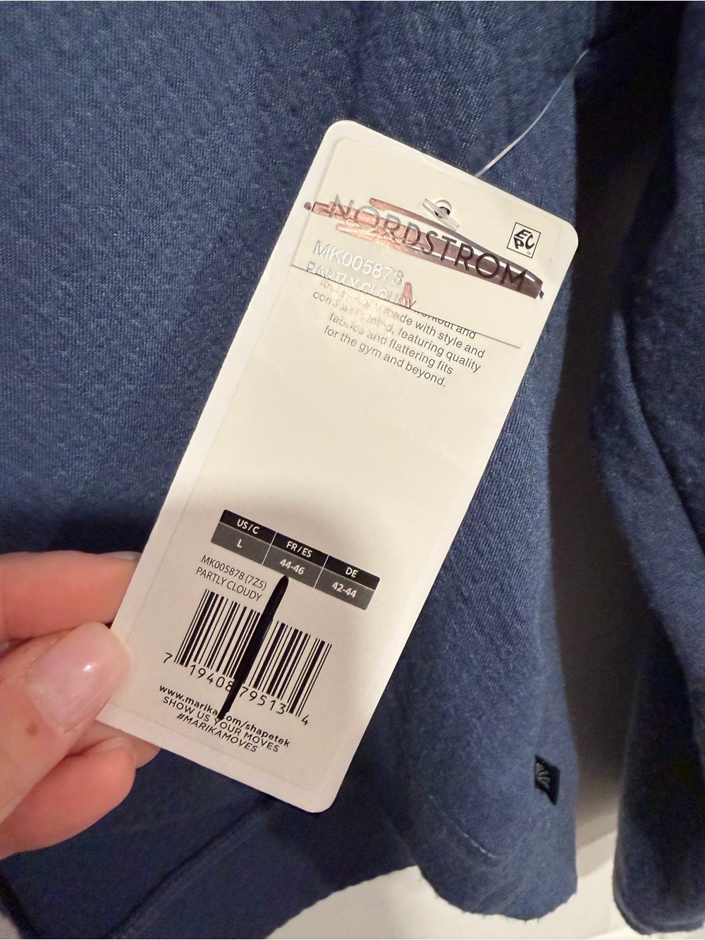NWT Marika Pullover Hoodie in color Partly Cloudy Size Large - Picture 9 of 9